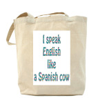 Холщовая сумка шоппер Speaking English