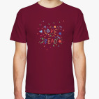 Классическая футболка О любви к чтению