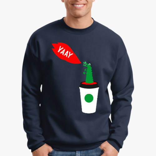 Свитшот с принтом Динозаврик YAAY