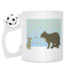 Кружка с футбольным мячиком