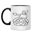 Кружка двухцветная