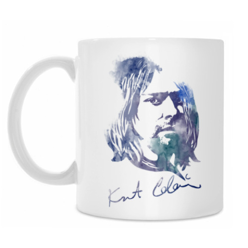 Кружка с принтом Nirvana - Курт  Кобейн