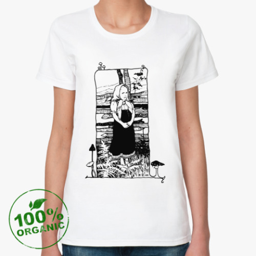 Женская футболка из органик-хлопка Fringe, С Днем Рождения!