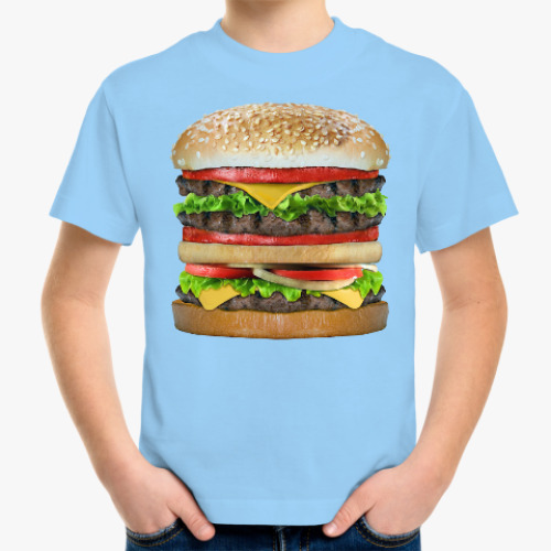Детская футболка Вкусняшка гамбургер