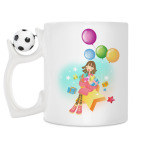 Кружка с футбольным мячиком