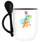 Кружка с ложкой