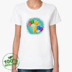 Женская футболка органик
