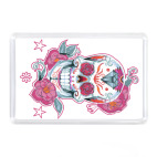 Магнит 7,5 x 5,1 см Flower skull