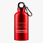 Металлическая бутылка 400 мл UV-DTF