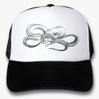Кепка Trucker, черная Осьминог