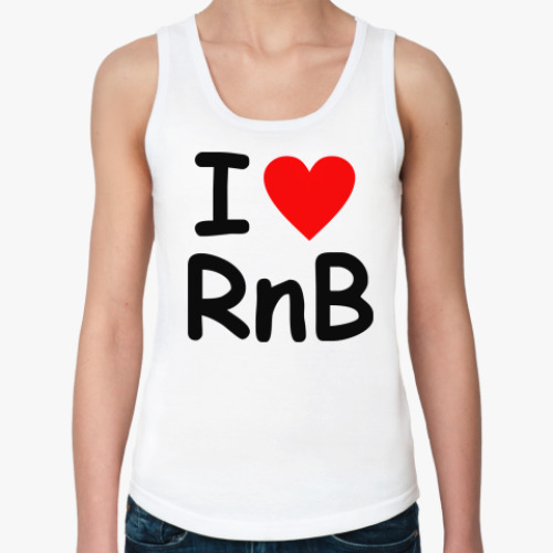 Женская майка с принтом I love Rnb