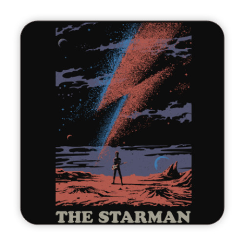 Костер (подставка под кружку) David Bowie Starman Дэвид Боуи