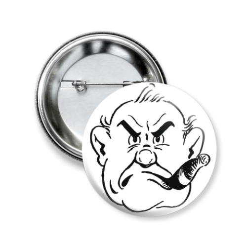 Значок 50мм с принтом БОЦМАН