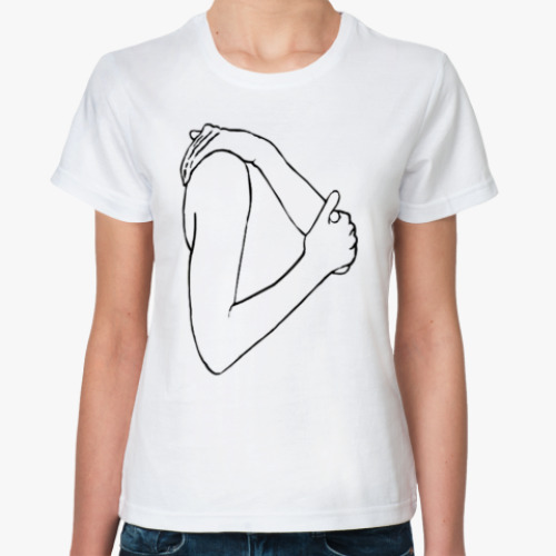 Классическая футболка с принтом Кольцо