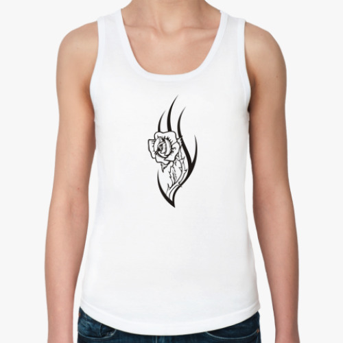 Женская майка с принтом Шипы розы