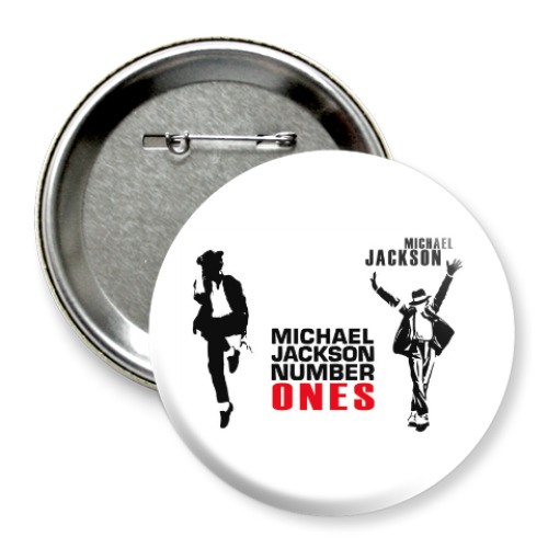 Значок 75мм майкл джексон, michael jackson
