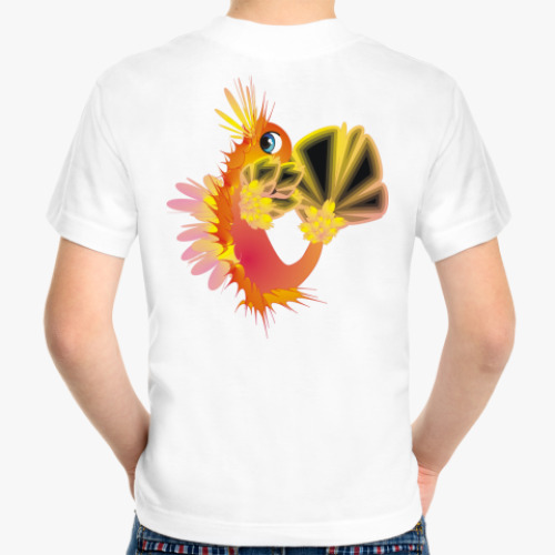 Детская футболка с принтом Морской Дракон