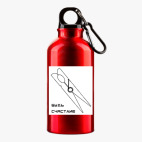 Металлическая бутылка 400 мл UV-DTF