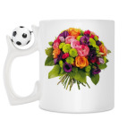 Кружка с футбольным мячиком