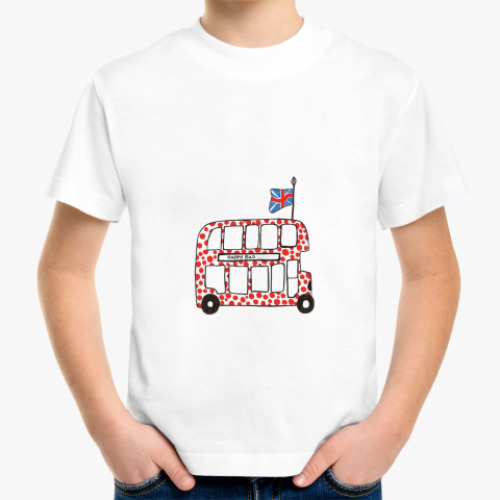 Детская футболка с принтом England