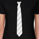 Галстук в косую полоску.