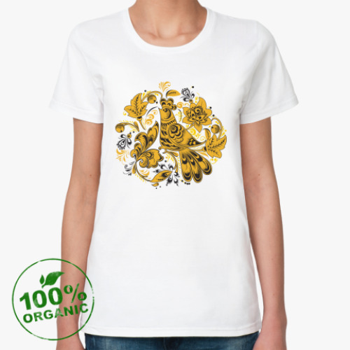 Женская футболка из органик-хлопка Хохлома