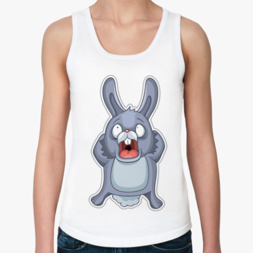 Женская майка с принтом Кролик