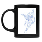 Кружка цветная UV-DTF