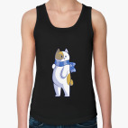 Котик в шарфе