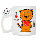 Кружка с футбольным мячиком