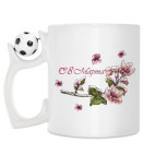 Кружка с футбольным мячиком