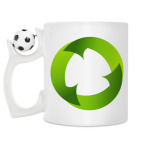 Кружка с футбольным мячиком