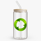 Банка с бамбуковой крышкой