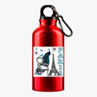 Металлическая бутылка 400 мл UV-DTF