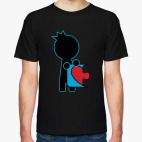 Классическая футболка Парная футболка для влюблённых