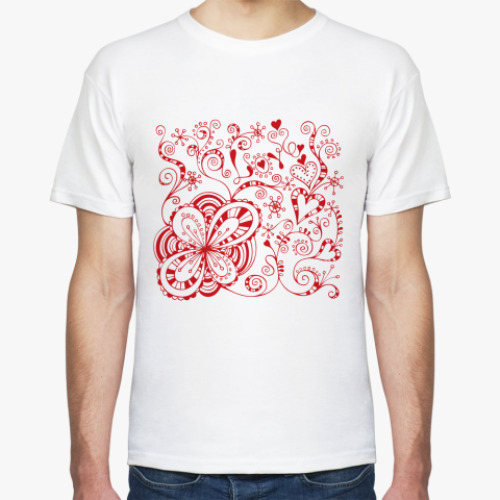 Футболка с принтом Цветы любви
