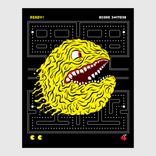 Постер Pac-Man Пакман монстр