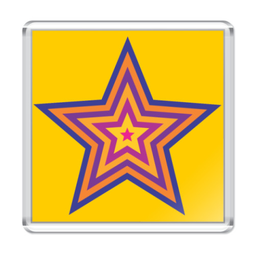 Магнит с принтом  Star