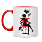 Двухцветная кружка Силуэт