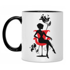 Кружка двухцветная