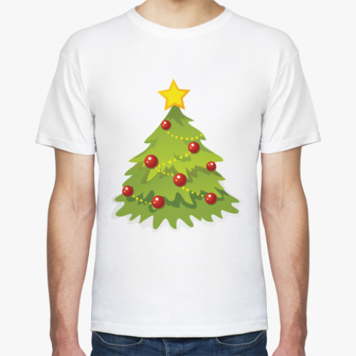 Футболка с принтом Елочка-иголочка