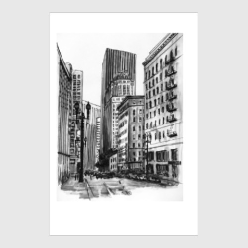 Постер с принтом Downtown San Francisco