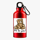 Металлическая бутылка 400 мл UV-DTF