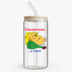 Банка с бамбуковой крышкой