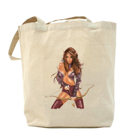 Сумка шоппер с принтом эльф