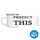 Кружка металлическая белая (круговая запечатка)