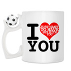 Кружка с футбольным мячиком