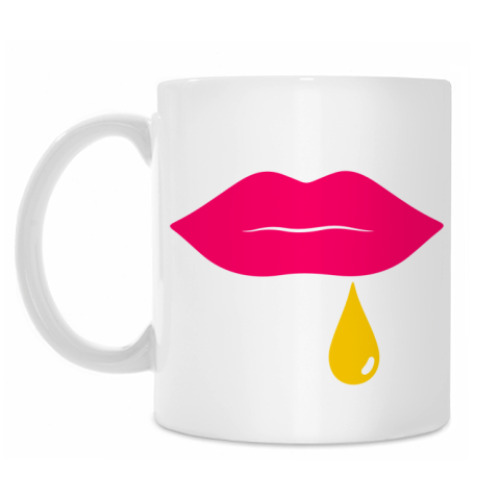 Кружка с принтом Lips