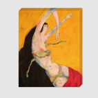 девушка в красном