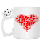 Кружка с футбольным мячиком